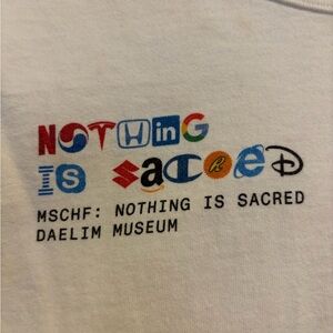 MSCHF Nothing is Sacred T Shirt, size small